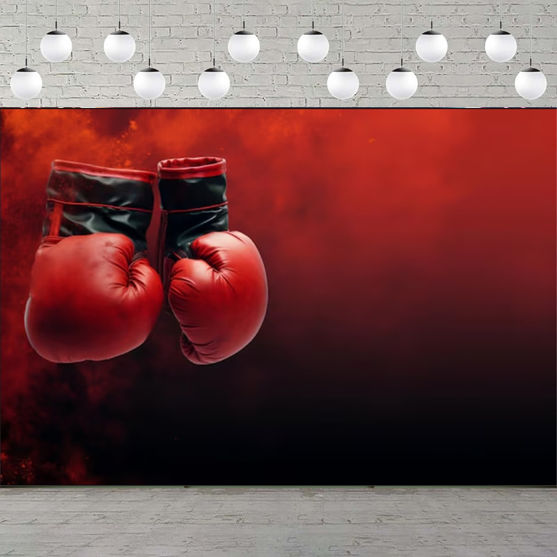 Photography Dark Cloth - Rote Boxhandschuhe, Fotografie-Hintergrund, Boxer, dunkle schwarze