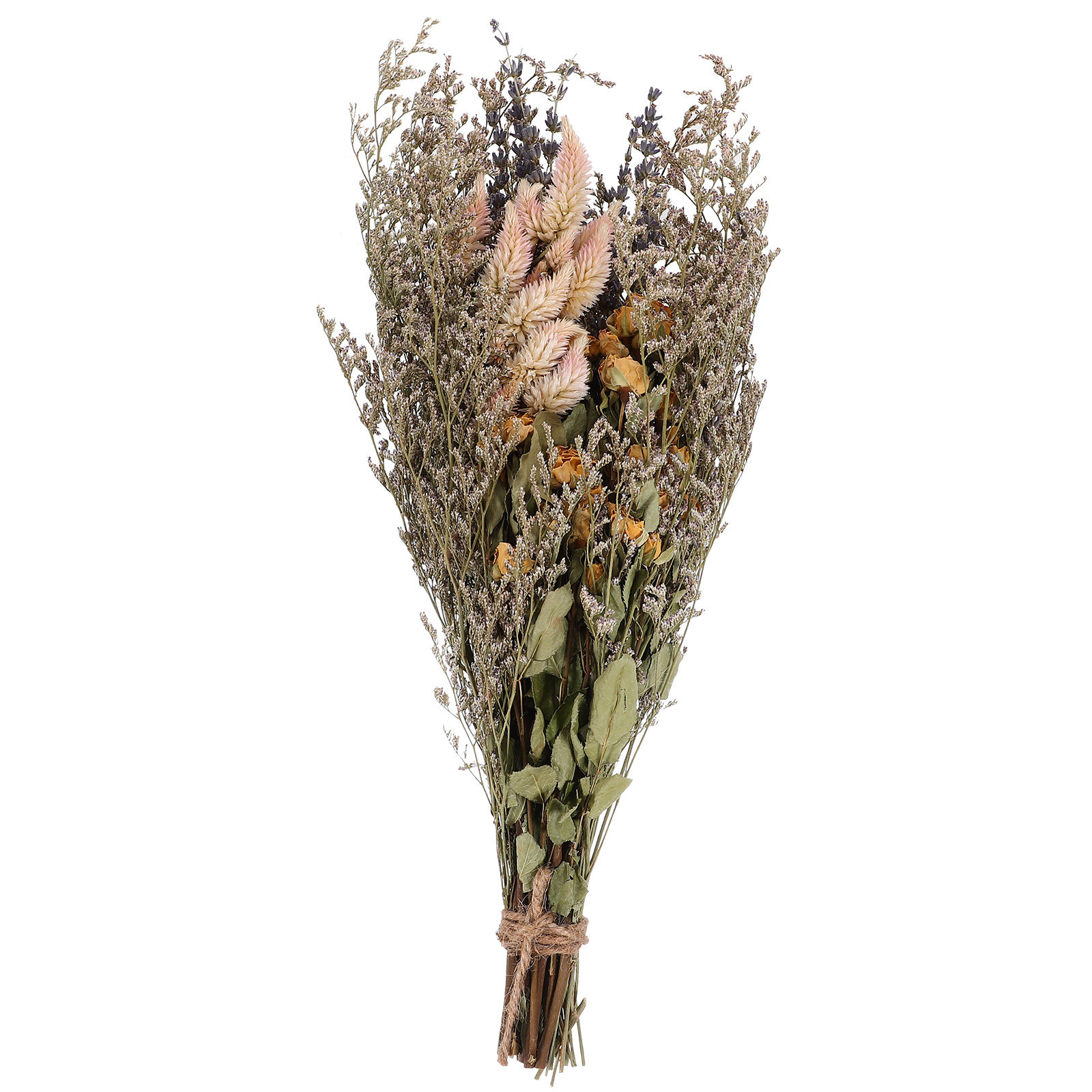 Photography Wedding - Getrockneter Lavendel-Rosenstrauß, konserviertes ewiges Lavendel-Vasen-Blumenarrangement für
