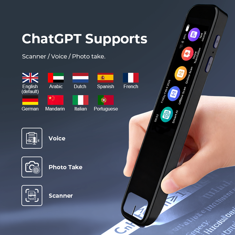 Photography With Ai - ChatGPT-Integrierter KI-Übersetzerstift für Arabisch, Spanisch, Deutsch