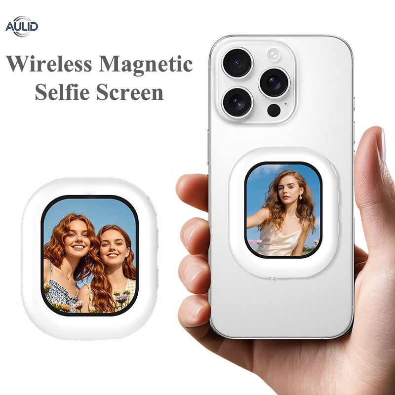 Photography Camera - Kabelloser Mini-Magnet-Selfie-Bildschirmmonitor für iPhone 17/16 Android-Handys