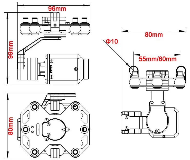 Tarot TL3T20 3-Achsen-Gimbal 6 – Photography Camera Bewertung und Preis