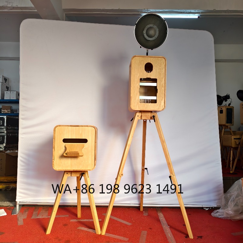 Retro Holz-Selfie-Fotobox mit  – Photography Wedding Bewertung und Preis
