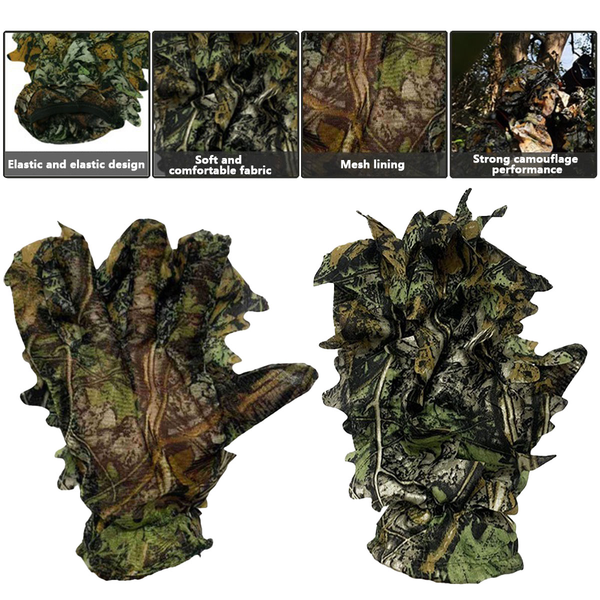 3D-Tarnblatt-Jagdhandschuhe, b – Photography Training Bewertung und Preis